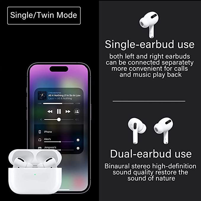 Premium Wireless Earbuds Headphones Earphones In-Ear Pods For iPhone Android
