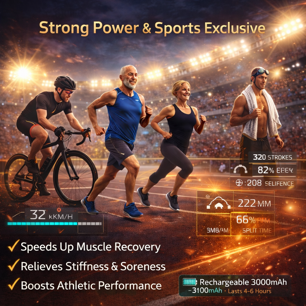 Powerful 99 Speed Massage Gun with 3 Modes and 10 Massage Heads, Portable Deep Tissue Muscle Massager for Pain Relief Recovery, Percussion Athlete Massager for Muscle Tension Shoulder Back Body Neck Arm Legs Relaxation